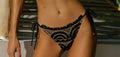 PQ Swim Lace Tie Side Broekje Teeny Zwart