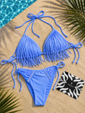 Femperium By PD Sky Fringe Triangel Bikini