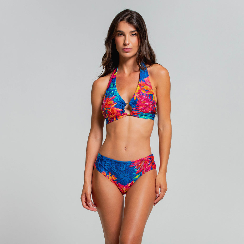 Cosita Linda Halter Bikini Sun Set Fiesta Dahlia