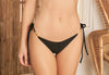 Mystical Bikini Broekje Tie Side Ribbed Black