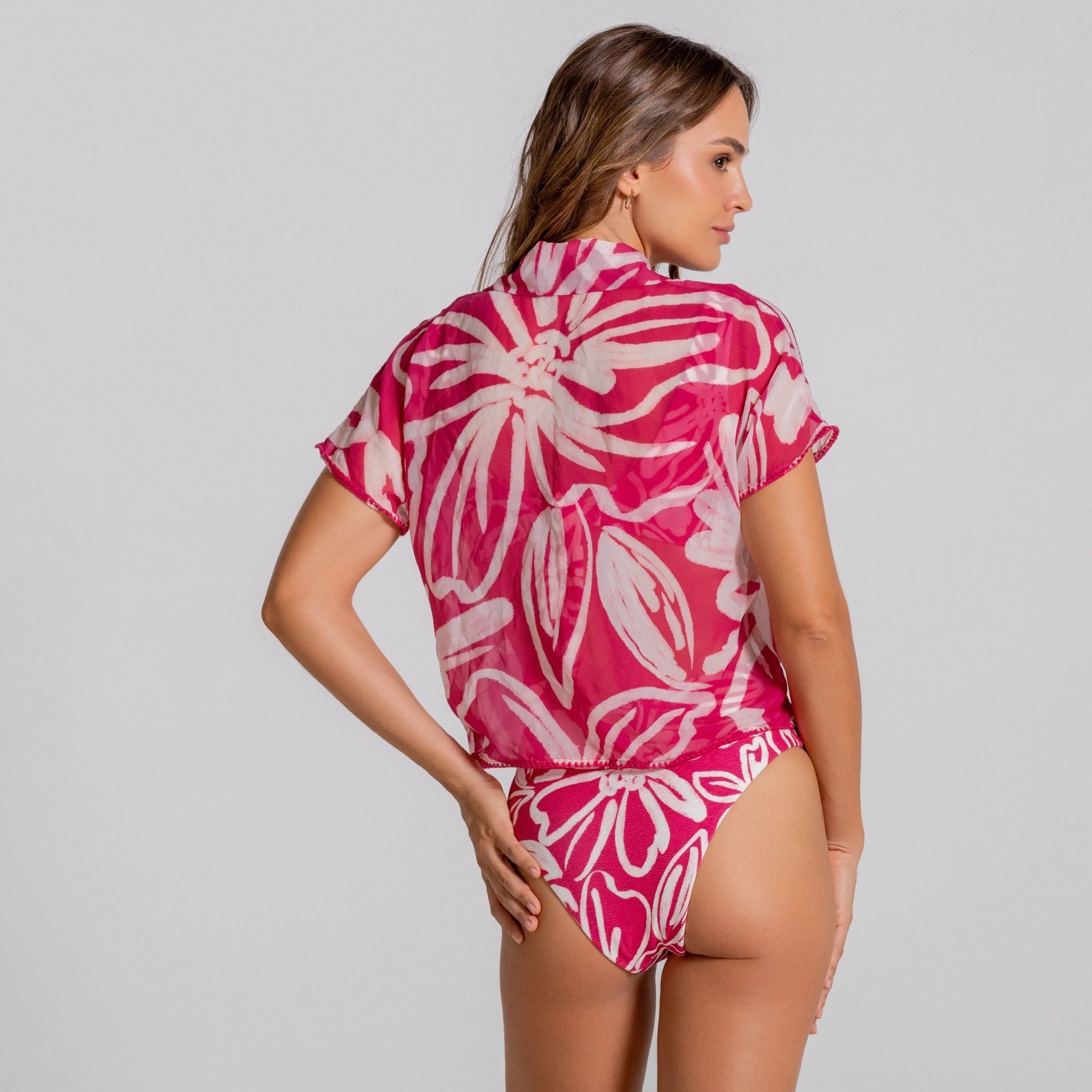 Relaxed Shirt Berry Shadow In Bloom